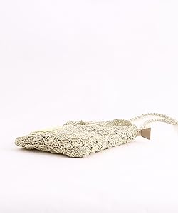 Amazon | [クーコ] ショルダーバッグ メタリック柄編みミニ